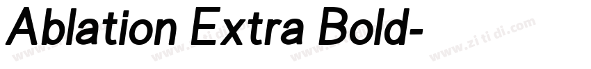 Ablation Extra Bold字体转换